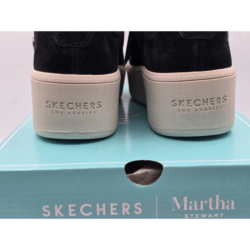 Skechers Martha Stewart Shoes Women Plateau Chic Lady Platform Black 158821 Sz 7
